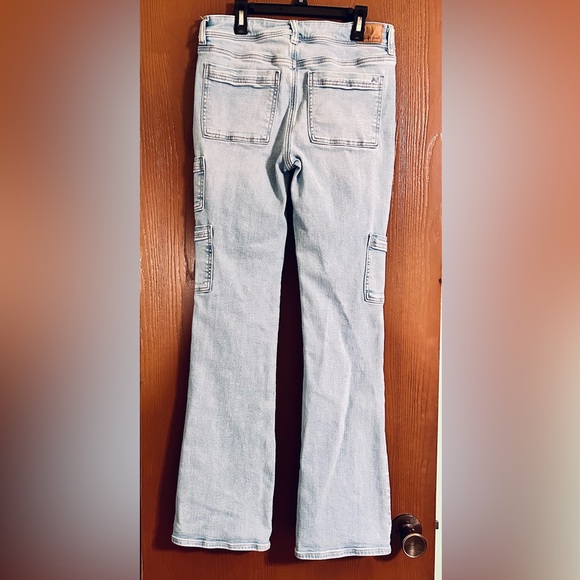 AE Stretch Low-Rise Kick Bootcut Jeans - Picture 2 of 7